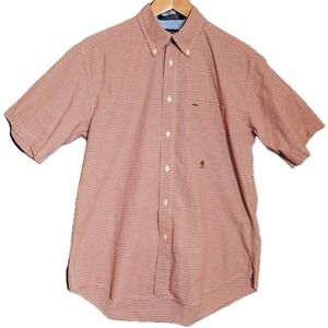 Vintage 90's Tommy Hilfiger Plaid Button-down Men's Large Crest